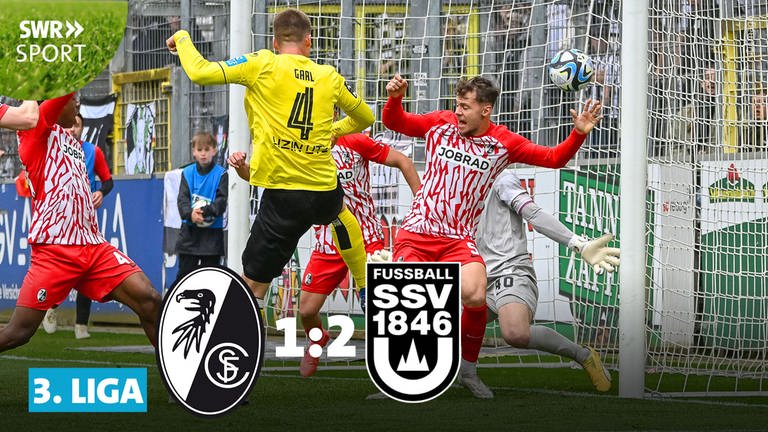 Spielszene SC Freiburg II - SSV Ulm 1846 Fußball